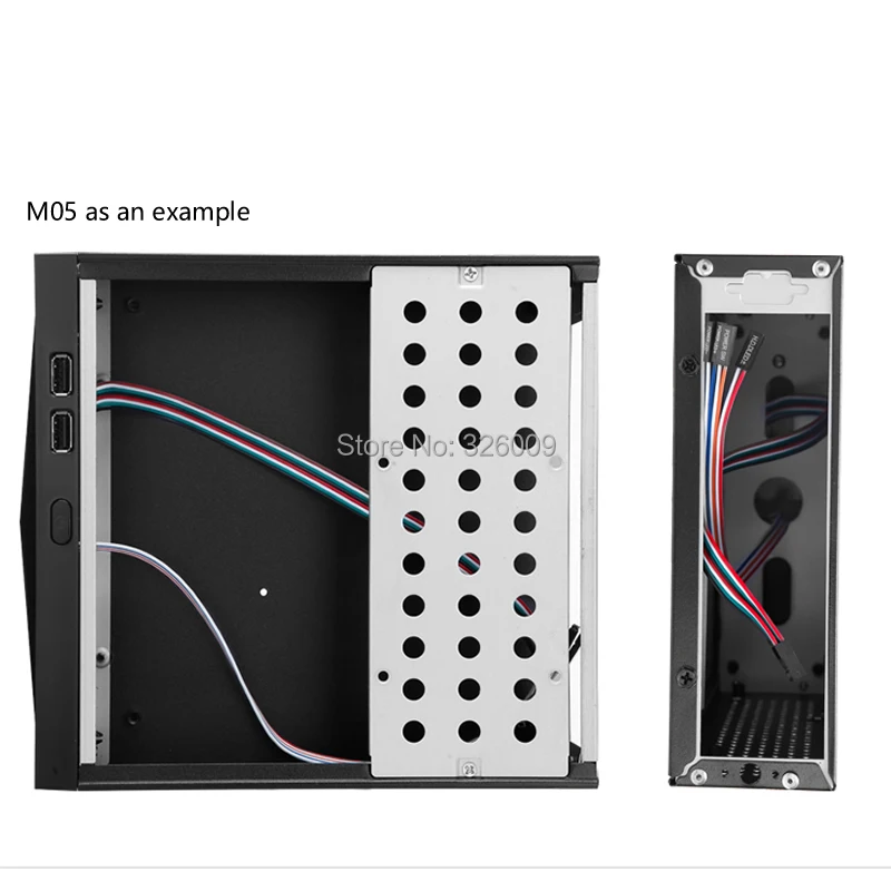 ARSYLID SKC-M05 HTPC mini-ITX Тонкий чехол для компьютера USB2.0 Поддержка USB3.0 горизонтальный мини Чехол 20,5*19*6 см 60 Вт 84 Вт 120 Вт 150 Вт