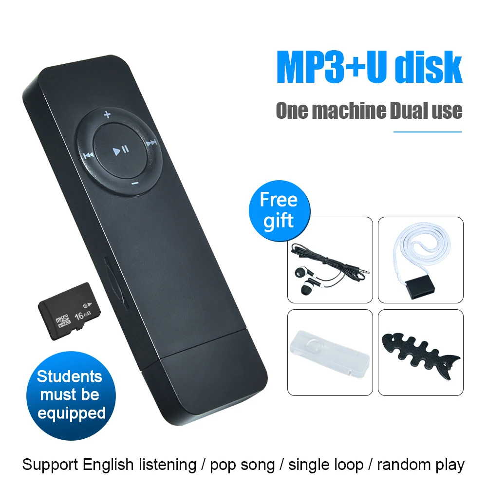 Wihoo MP3 плеер работает спортивный музыкальный walkman Портативный музыка Поддержка TF