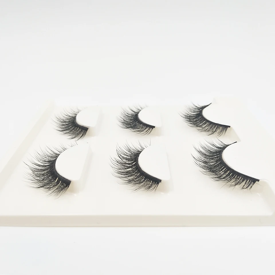 3 пар/компл. натуральные ресницы оптом профессиональный макияж удобные мягкие