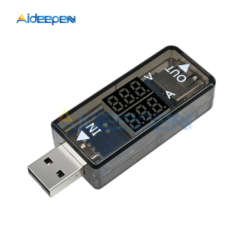 1 шт. USB Двойной цифровой вольтметр Амперметр 5 в двойной мобильный телефон мощность зарядный ток напряжение тестер детектор метр амперметр