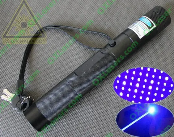 450nm 1000 МВт (1w 2watt) фокус горения True Blue лазерная указка факел со звездой крышкой и