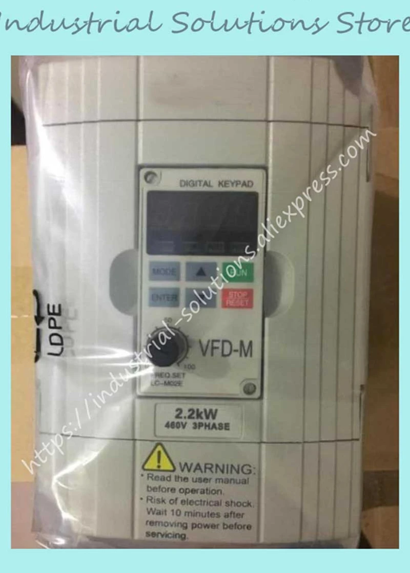 Вход 3ph 380V выход инвертор VFD022M43B 0 ~ 480V 5A 1 400Hz 2.2KW 3HP Новый|inverter delta|inverter 380vinverter 2.2kw |