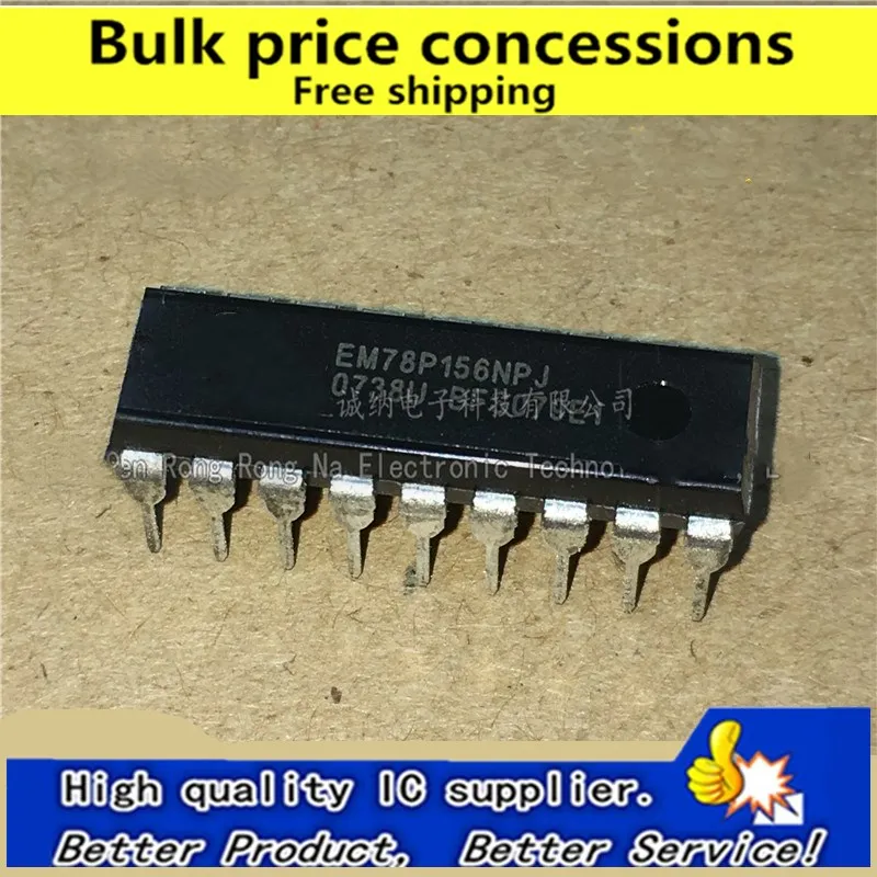 

Микроконтроллер EM78P156NPJ EM78P156 EM78P156NP DIP-18, 50 шт./100 шт.