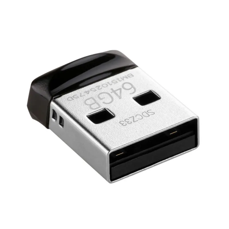 SanDisk Cruzer Fit CZ33 супер мини USB Flash Drive 64 ГБ USB 2.0 SanDisk Флеш накопитель 32 ГБ Memory Stick Pen накопители 16 ГБ U диска
