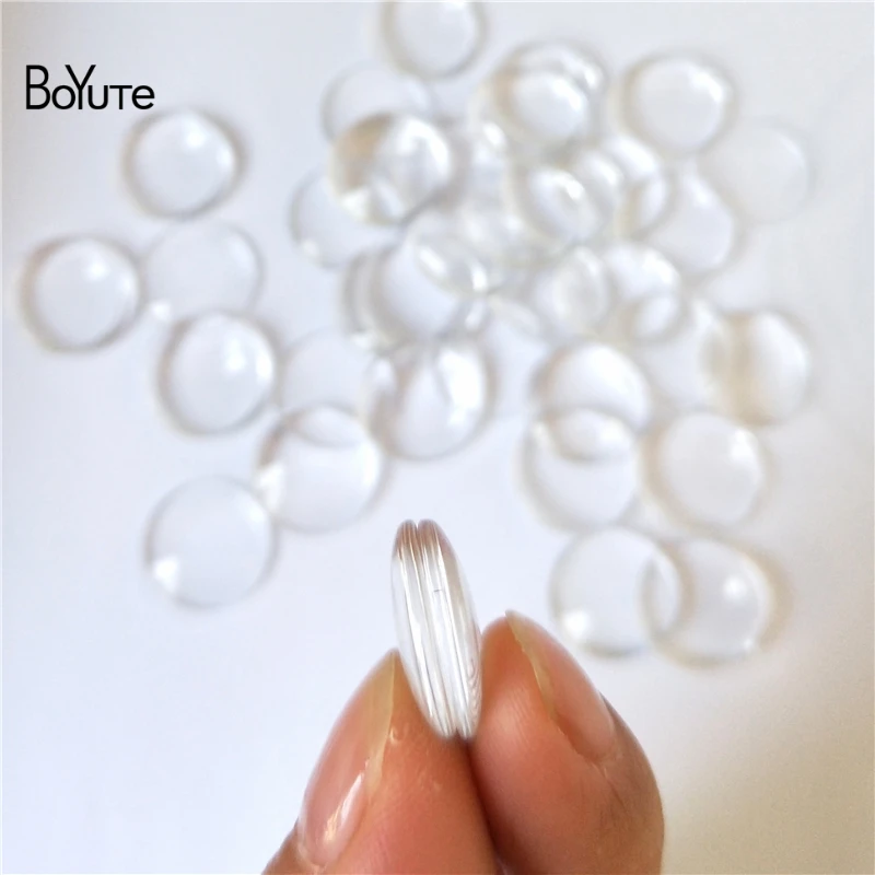 BoYuTe круглая 14 мм плоская задняя прозрачная стеклянная кабошон кукла Blythe Eye Chips аксессуары для куклы «сделай сам»
