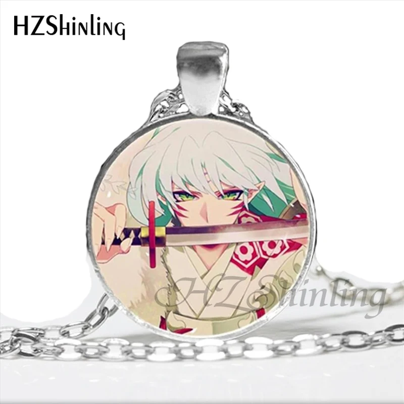 1 NS-00792 Inuyasha и Кагоме Цепочки и ожерелья с Стекло стимпанк ювелирные изделия для Для женщин Косплэй утверждающий кулон Цепочки и ожерелья s HZ1 - Окраска металла: 1