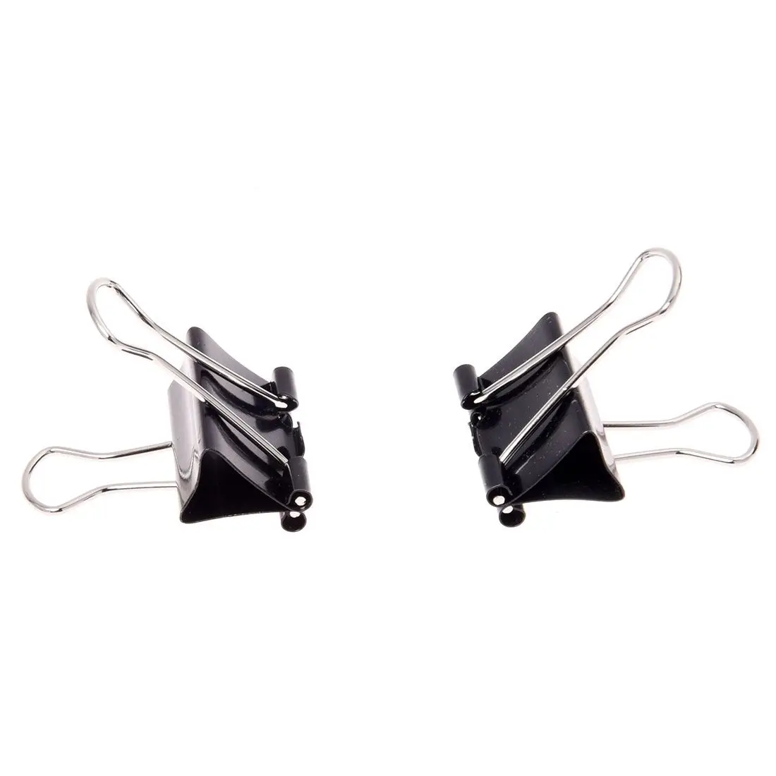 12 Pcs Office Files Documents Metal Black Binder Clips 25mm Width | Канцтовары для офиса и дома