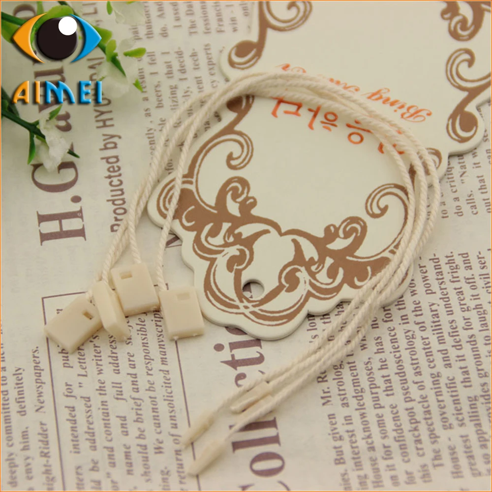 

Spot General Clothing Cotton Thread Hanging Tablets A Single High - Quality Tag Rope Plastic Lanyard
