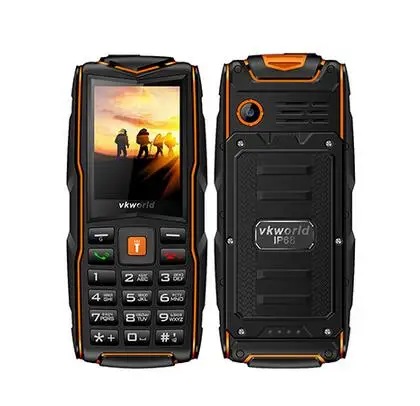 V3 IP68 Orange Подарок!) VKWorld камень V3 IP68 Водонепроницаемый 3 слота для sim-карт мобильный телефон 2,4 ''GSM FM русский 3000 мАч мобильный телефон PK Guophone A6 - Цвет: V3 IP68 Orange