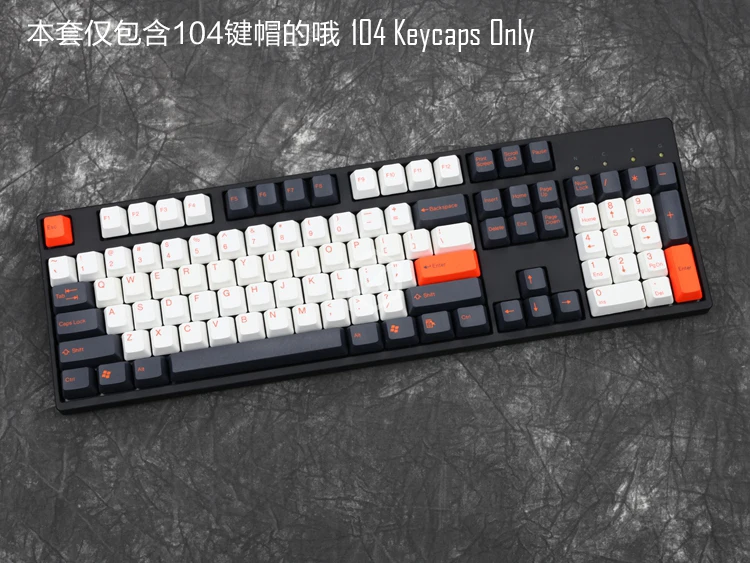 Taihao abs двойной выстрел keycaps для diy игр механическая клавиатура цвет белый