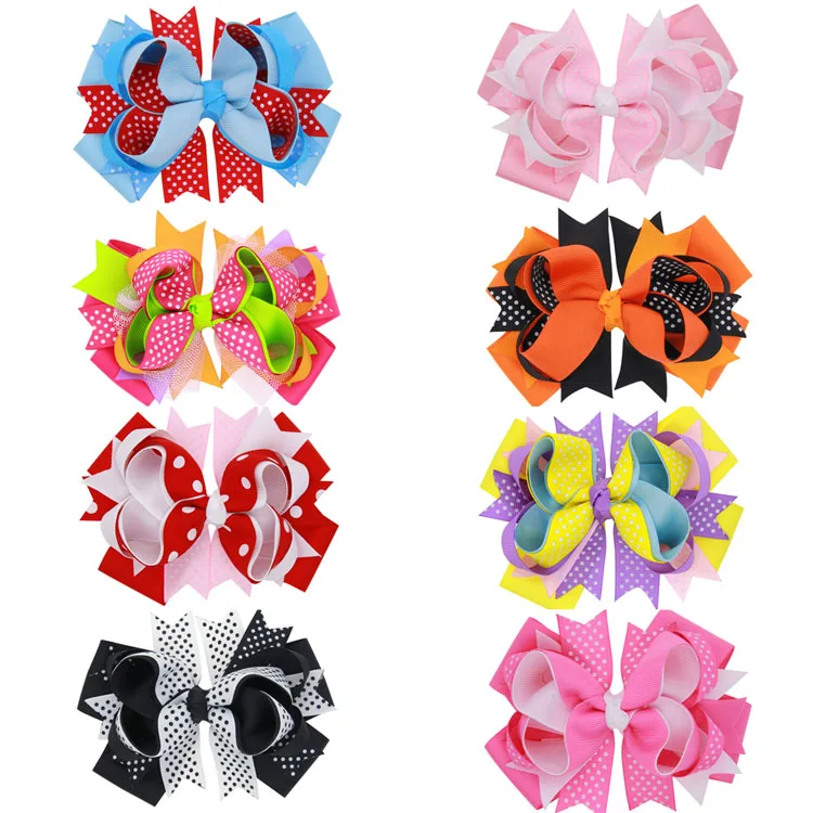 8 шт. эластичные Галстуки для волос 5 дюймов|bow hair accessories|hair accessorieselastic bow |