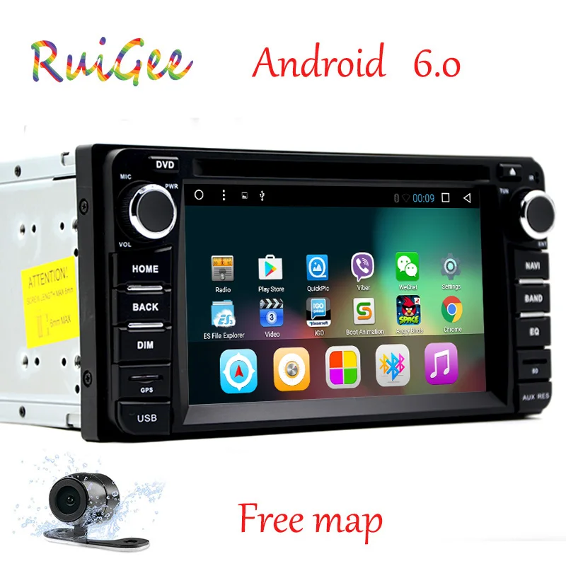 Четырехъядерный Android 7 1 Автомобильный DVD плеер для Toyota универсальный RAV4 COROLLA VIOS HILUX