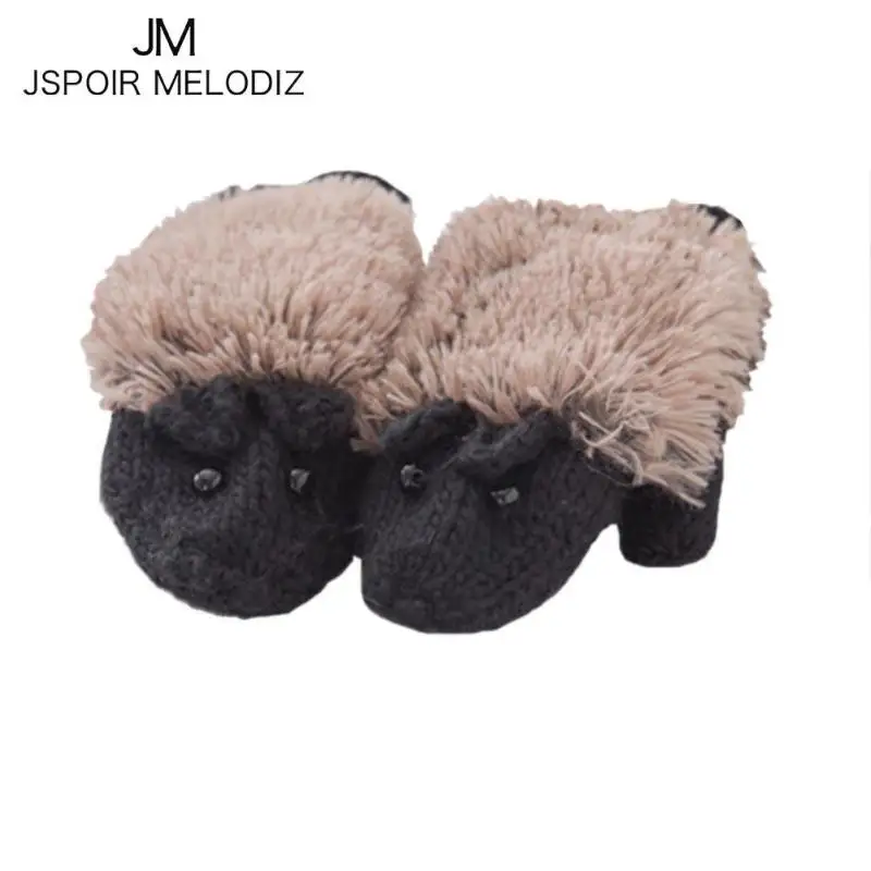 Забавные Для женщин теплые Прихватки для мангала 2017 осень-зима милый мультфильм