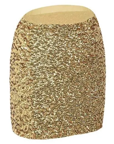 Women Sequin Skirt Bodycon Sparkle Night Out Party Sequined Hip | Женская одежда