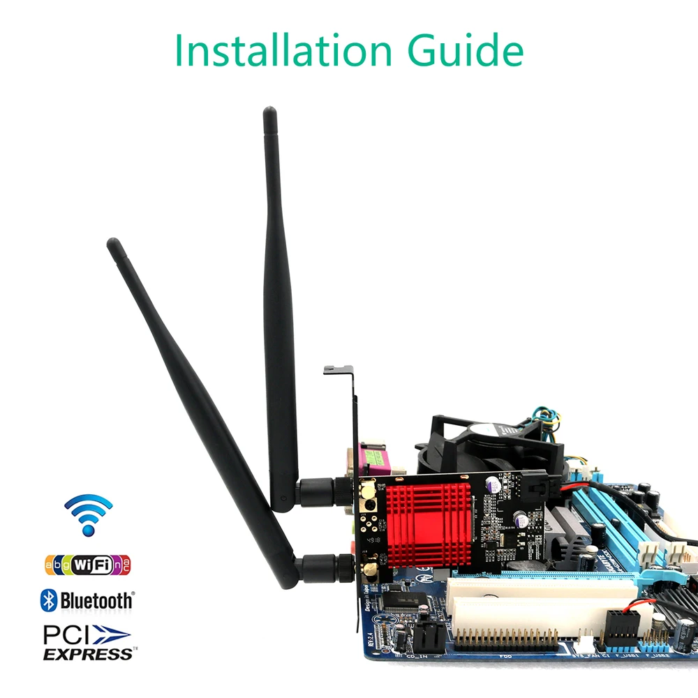 PCIE M.2 Wifi адаптер Сетевая карта 5 ГГц 5g беспроводной PCI Express Bluetooth AC 9260 M2 Карта