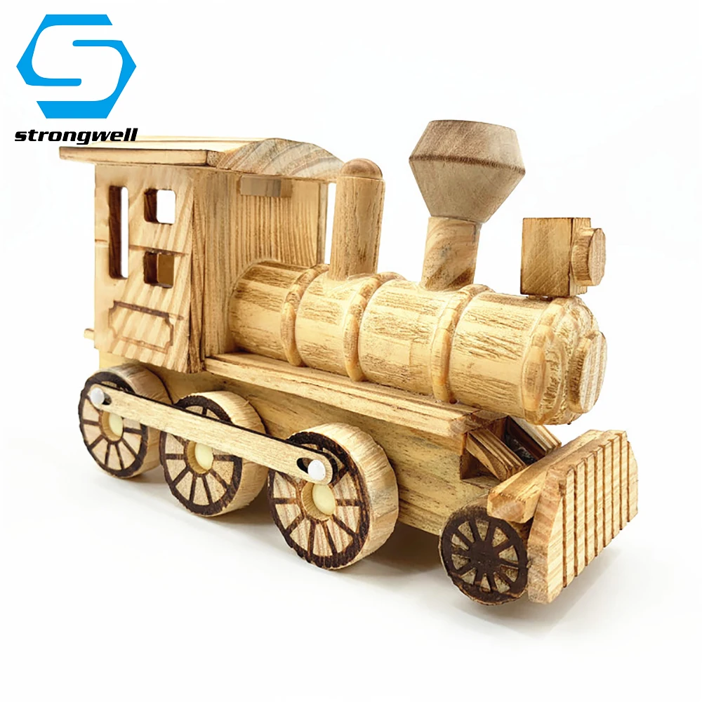 Креативный антикварный паровой поезд ремесла модель фигурки Искусство