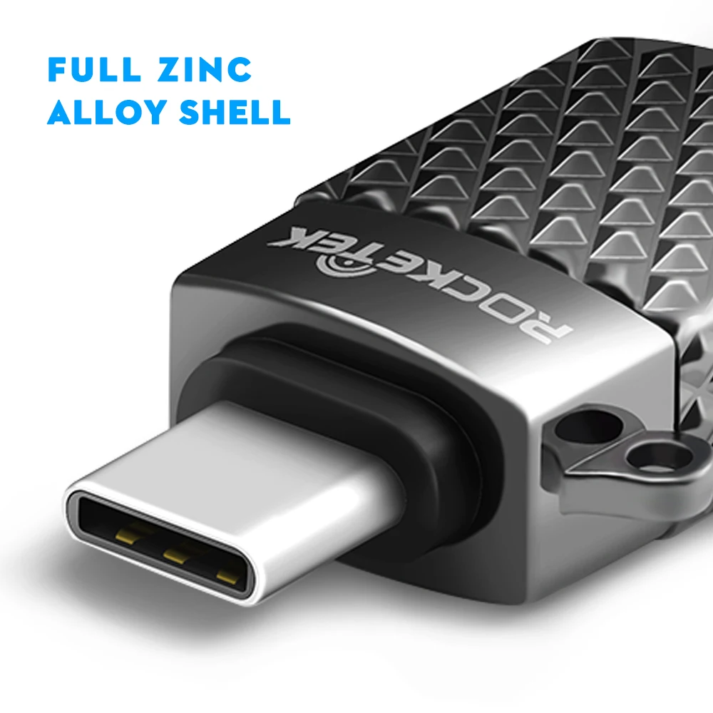 Rocketek Высокое качество USB 3 0 к Type c OTG адаптер алюминиевый телефон type аксессуары