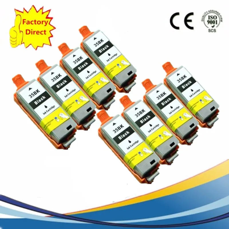 8BK PGI-35 PGI35 PGI-35BK CLI-36 струйных картриджей Замена для Canon Pixma IP100B IP100 IP100 с батареей мини 260 320 - Цвет: 8BK