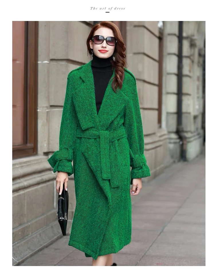 Женское пальто manteau femme hiver, длинное шерстяное пальто, толстая верхняя одежда, Корейская шерсть, женские пальто, зима, шерстяная куртка