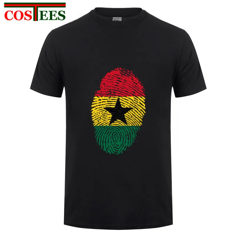 Humor Ghana Flag/футболка с отпечатком пальца мужская повседневная патриотическая