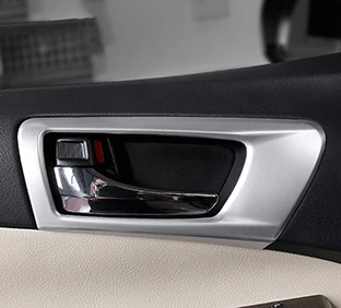 Style D Автомобильный дизайн ABS внутренней ручки двери Накладка для Toyota Camry V50 V55 2012- подкладке ручка Рамки Чехлы для мангала отделкой автомобиль Интимные аксессуары - Название цвета: Style D