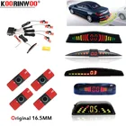 Автомобильный парковочный датчик Koorinwoo, оригинальный светодиодный экран, разноцветный набор дюйма, 4 зонда, радар заднего хода, Парктроник, слепой Индикатор оповещения