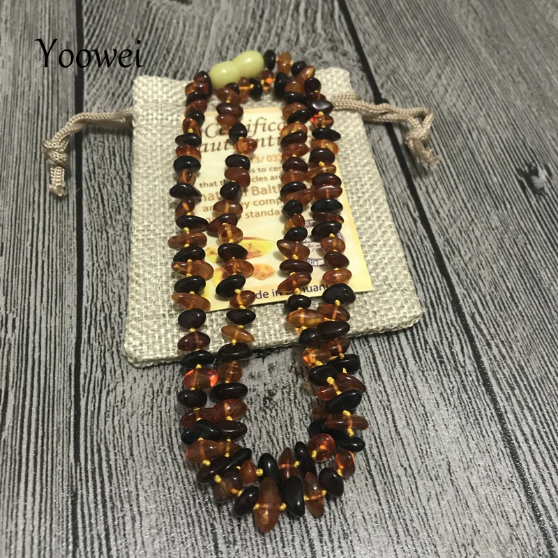 Ожерелье Yoowei из натурального Балтийского янтаря 53 см|necklace factory|necklaces for womennecklace