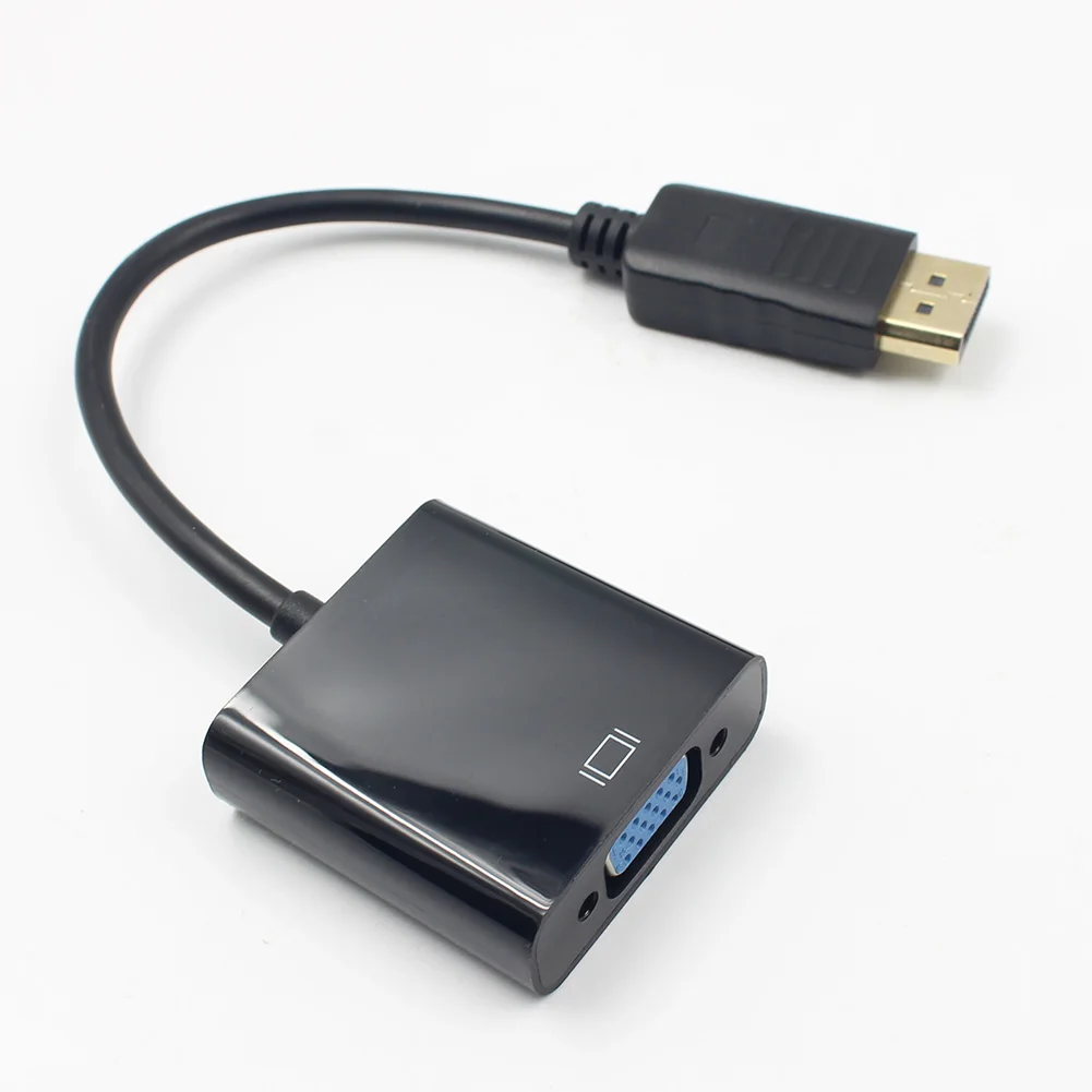 2019 Горячие DP DisplayPort Мужской к VGA Женский конвертер Кабель-адаптер для ПК ноутбука