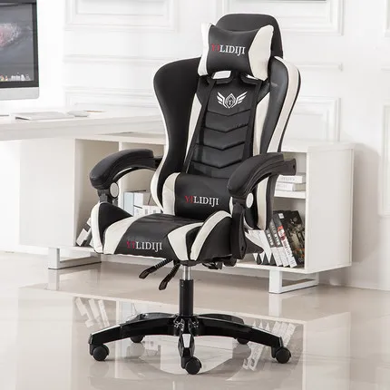 A1 without footrest Игровой стул Silla Gamer Cadeira Gamer, домашний Офисный Компьютерный стул, регулируемый по высоте, кресло с откидной спинкой Silla Oficina Chaise - Цвет: A1 without footrest