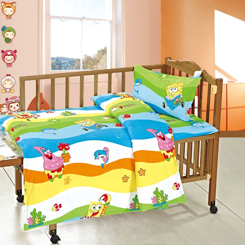 Комплект постельного белья из 3 предметов для малышей: пододеяльник + простыня