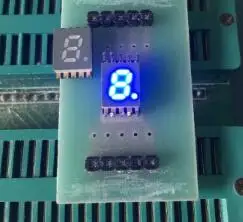 10 шт. и SMD 1 бит 0,2 дюйма цифровой светодиодный ламповый дисплей синий светильник 7 сегментный общий Cahtode/анод
