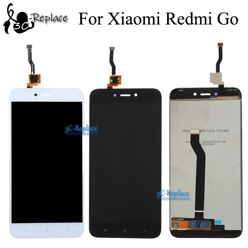 ЖК дисплей и сенсорный экран с дигитайзером для Xiaomi Redmi Go сменная панель рамкой