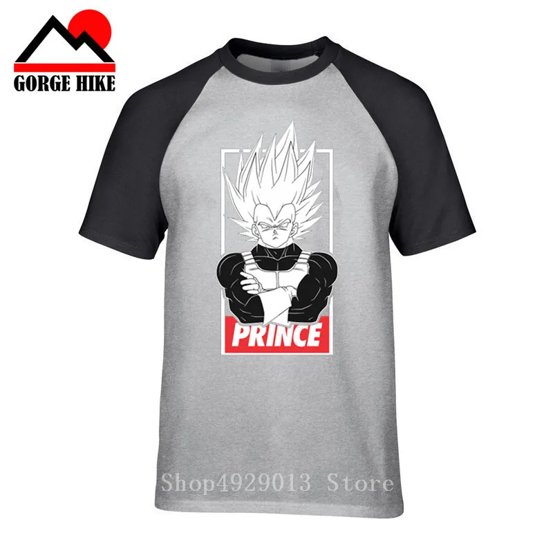 Мужская футболка DBZ Dragon Ball Z Ultra Instinct Goku Super Saiyan God Vegeta черно белая летняя с рисунком