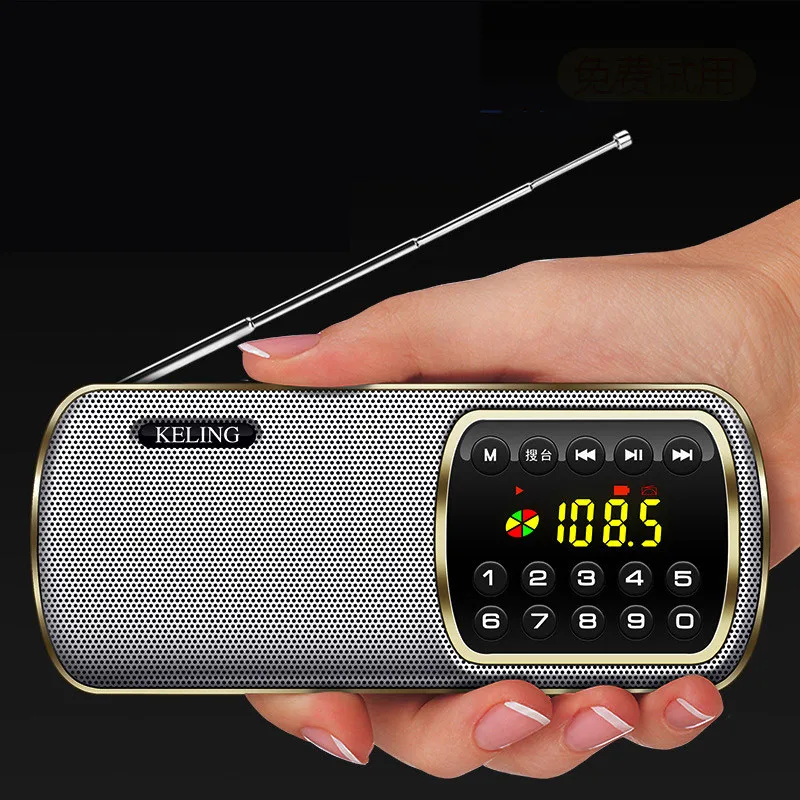 Motion Mini портативное радио портативные цифровые колонки перезаряжаемый FM USB TF MP3