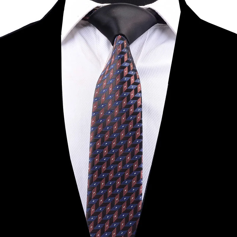 Модный тонкий галстук RBOCOTT мужской 6 см новинка роскошный в клетку с цветочным