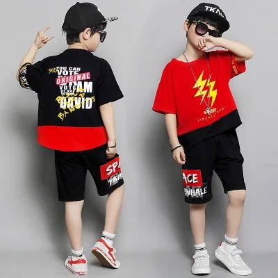 Sport Suits Teenage Summer Boys Clothing Sets Short Sleeve T Shirt &amp Pants Casual Suit 4 5 6 7 8 9 10 Years Clothes |
