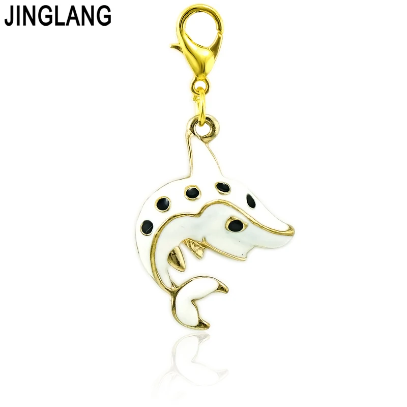 JINGLANG DIY смешанный заказ модные подвески в виде животных золотого цвета карабины