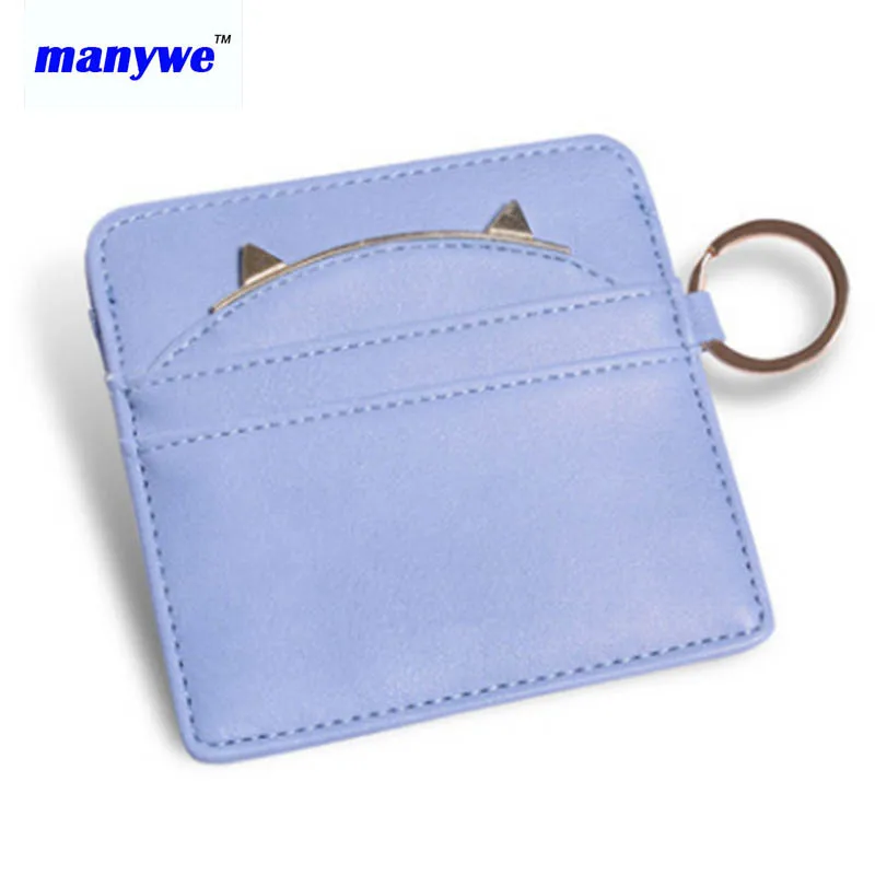 Manywe женский тонкий мини многофункциональный держатель для карт кошелек с