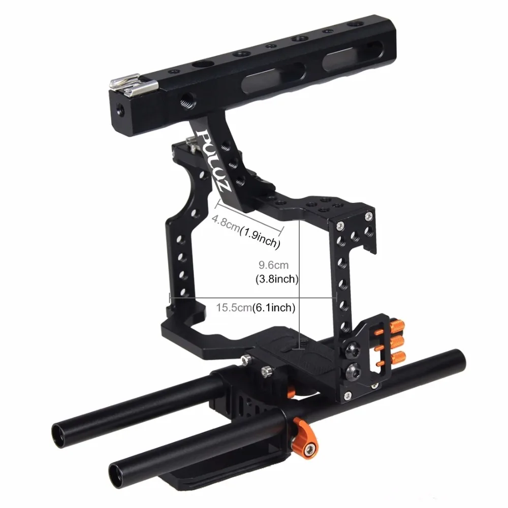 PULUZ стержень для DSLR-камеры клетка видеокамеры стабилизатор + верхняя ручка Sony A7 A7S