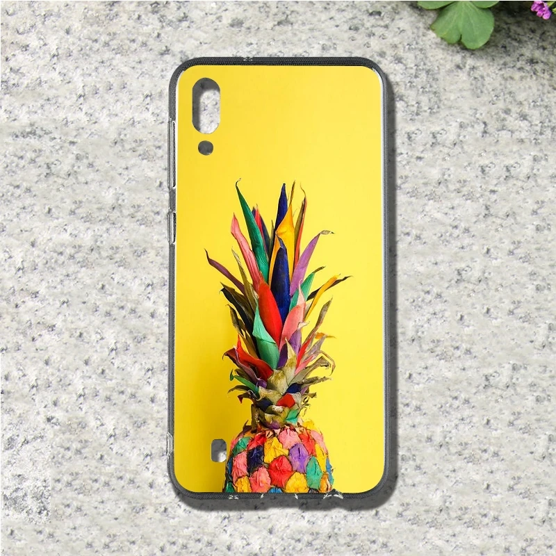 Ананас мягкий TPU мобильный чехол для телефона samsung Galaxy S3 S4 S5 S6 S7 S8 S9 S10 mini edge Plus сзади
