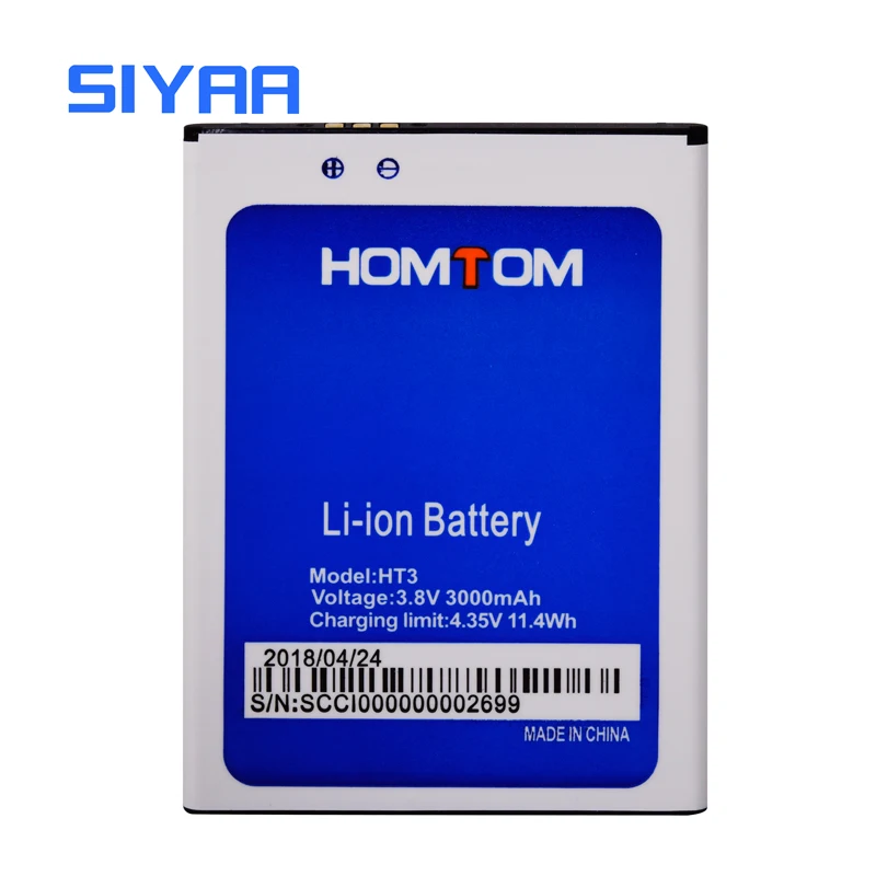 SIYAA телефона оригинальный аккумулятор Батарея ht3 для Homtom HT3 мобильный телефон 3 8 V