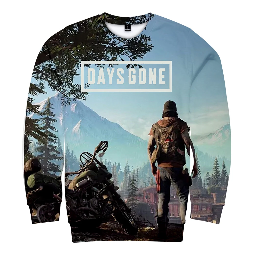 Модные days gone толстовка мужская Круглый воротник с длинными рукавами Толстовка days gone игры Harajuku топ с принтом в стиле хип-хоп толстовка