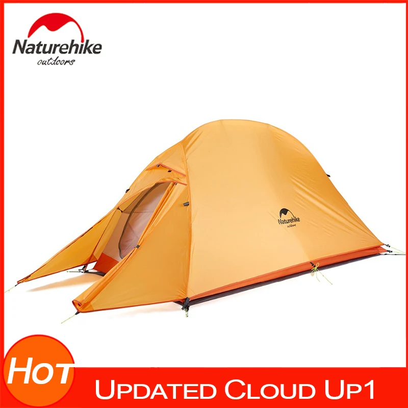 Naturehike обновленный Сверхлегкий Палатка 4 Сезона Двойной слой 1 человек альпинизмом открытый навес анти УФ тент палатки