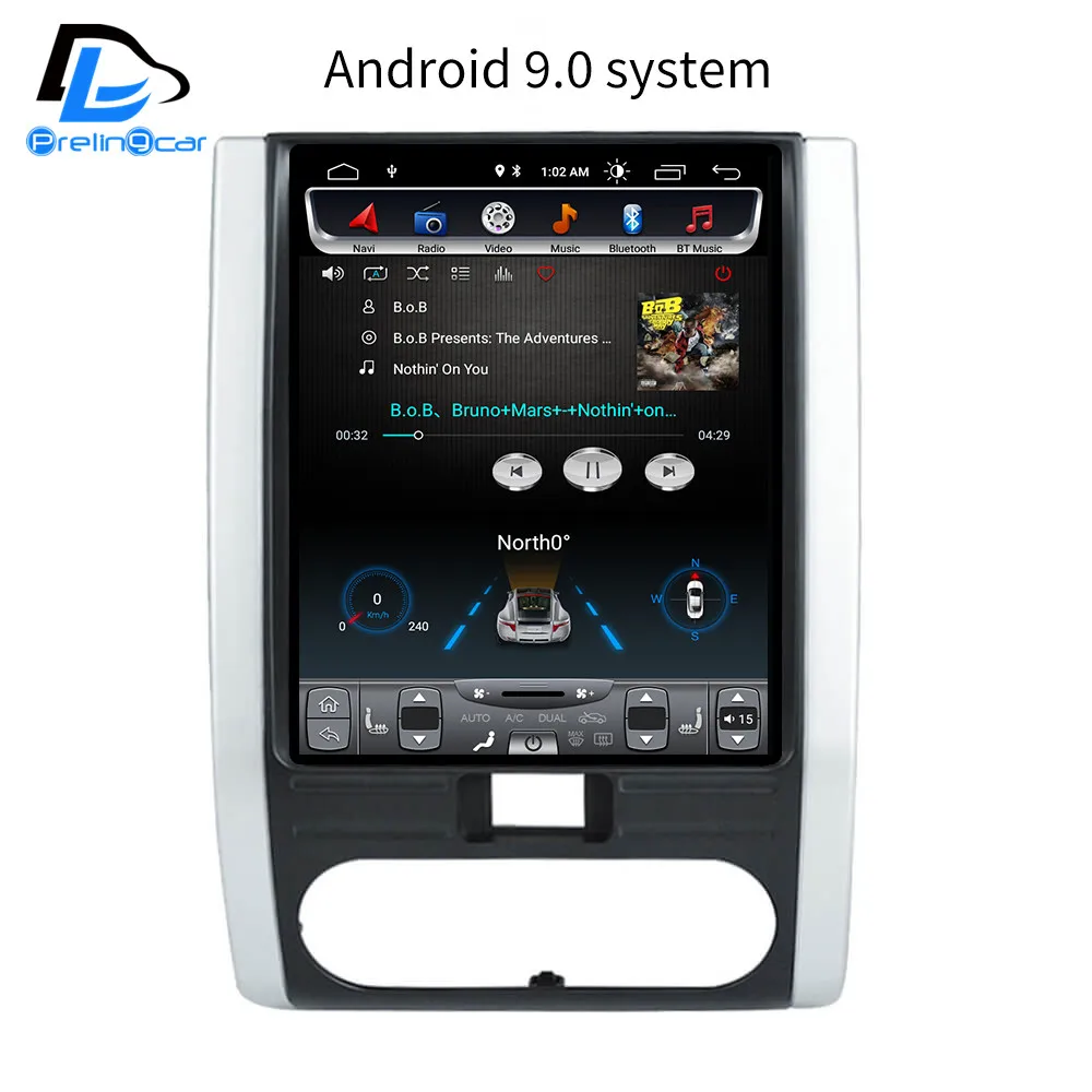 Android 9,0 2G ram 32G rom 4G LTE Автомобильный gps Мультимедиа стерео радио p для nissan MX6 X-trail vetical плеер навигационная система