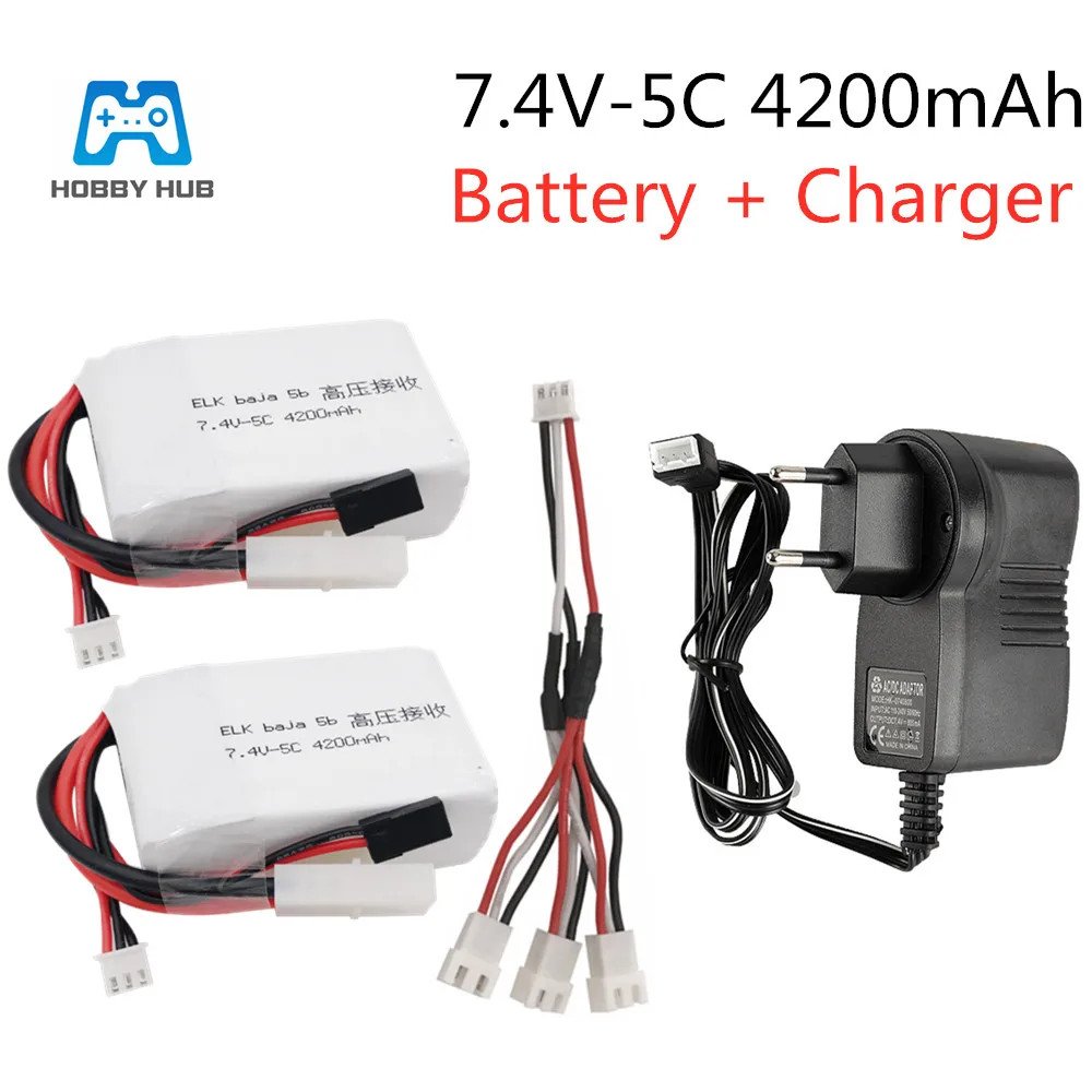 Hobby Hub 7 4 В 4200 мА/ч 5C приемник высокого напряжения Power2S lipo аккумулятор для