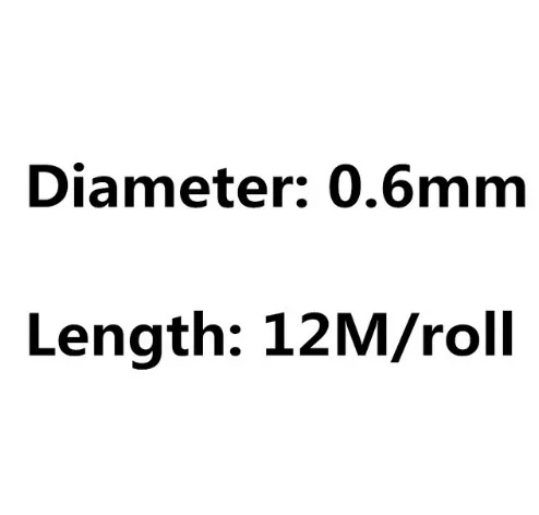 0.6mm Diameter 1 рулон прозрачной эластичной веревки шнур бусины 0,4 мм-1 мм кристалл стрейч струны поделки из бисера изготовления браслетов ювелирных изделий - Цвет: 0.6mm Diameter