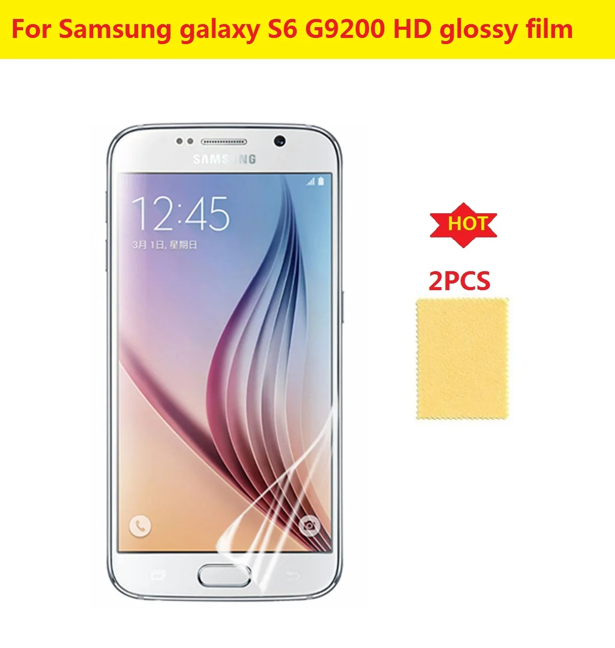 2 шт HD прозрачная глянцевая пленка для Samsung galaxy S3 i9300/S4 i9500/S5 i9600/S6 G9200/S7 G930/S8 / S8 S9 Plus