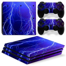 Синий светильник лидер продаж стикер для кожи PS4 Pro консоли Sony