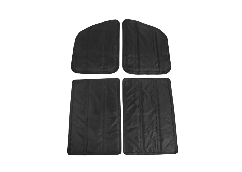 Hardtop Звукоизоляционная изоляция для Jeep Wrangler JL 2/4, изоляция дверей, хлопок, аксессуары для салона автомобиля, черный цвет, 4 шт
