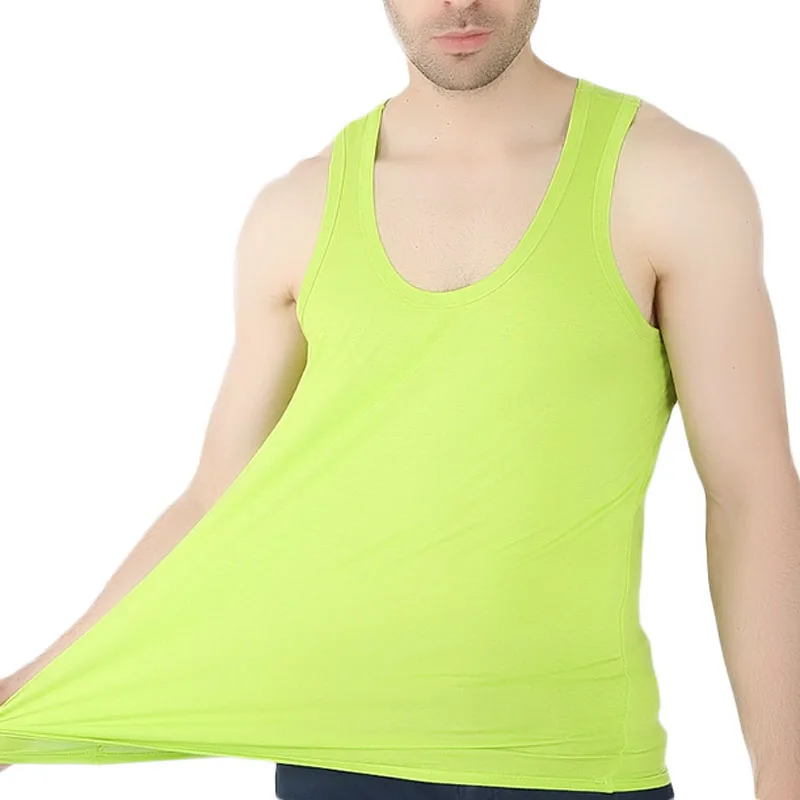 Зеленый MFERLIER летнее нижнее белье для мужчин 5XL 6XL Плюс размер обхват груди 170 см хлопок Мужская одежда нижнее белье - Цвет: Зеленый